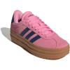 imageadidas Womens Vl Court Bold SneakerBliss Pink Dark Blue Gold Metallic