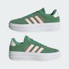 imageadidas Womens Vl Court Bold SneakerPreloved GreenPink SparkIvory
