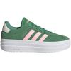 imageadidas Womens Vl Court Bold SneakerPreloved GreenPink SparkIvory
