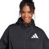 imageadidas Womens Zne FullZip HoodieBlackWhite