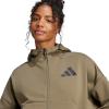 imageadidas Womens Zne FullZip HoodieOlive Strata
