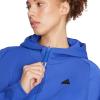 imageadidas Womens Zne FullZip HoodieSemi Lucid Blue