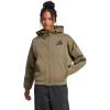 imageadidas Womens Zne FullZip HoodieOlive Strata