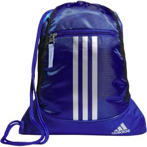 imageadidas Alliance Sackpack Drawstring Backpack Lightweight Small Gym Bag for Women and Men BlackGold MetallicBlack One SizeSemi Lucid BlueSilver MetallicBlue Spark