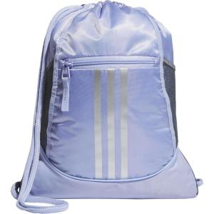 imageadidas Alliance Sackpack Drawstring Backpack Lightweight Small Gym Bag for Women and Men BlackGold MetallicBlack One SizeViolet Tone PurpleSilver Metallic