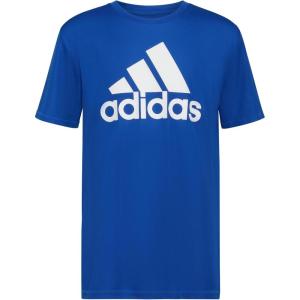 imageadidas Boys Plus Size Short Sleeve Aeroready Performance Logo Tee TShirtTeam Royal Blue