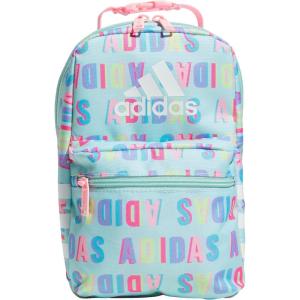 imageadidas Santiago Lunch Bag Cooler for Women and Men Insulated Food Container Box with Mesh Pocket BlackWhite30 One SizeHall Pass Semi Flash AquaPink Spark30