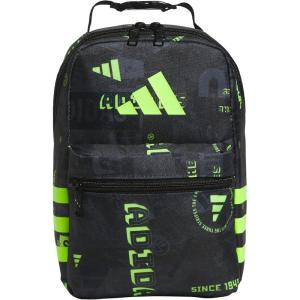 imageadidas Santiago Lunch Bag Cooler for Women and Men Insulated Food Container Box with Mesh Pocket BlackWhite30 One SizeUpscaled MixblackBlackLucid Lemon Yellow30