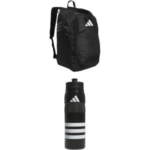 imageadidas Stadium Team Sports Backpack 36L  750 ml 28 oz Refillable Plastic Sport Water Bottle Navy Blue 2  BlueSilver Metallic One SizeBlack  BlackWhiteBlack