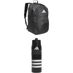 imageadidas Stadium Team Sports Backpack 36L  750 ml 28 oz Refillable Plastic Sport Water Bottle Navy Blue 2  BlueSilver Metallic One SizeDark Grey  BlackWhiteBlack