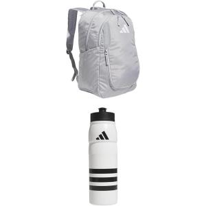 imageadidas Stadium Team Sports Backpack 36L  750 ml 28 oz Refillable Plastic Sport Water Bottle Navy Blue 2  BlueSilver Metallic One SizeLight Grey  WhiteBlackBlack