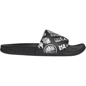 imageadidas Unisex Adult Adilette Comfort SlideBlackBlackWhite
