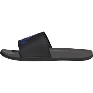 imageadidas Unisex Adult Adilette Comfort SlideBlackLucid BlueCharcoal