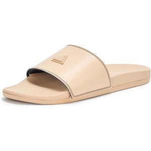 imageadidas Unisex Adult Adilette Comfort SlideWarm SandstoneWarm SandstoneBlack