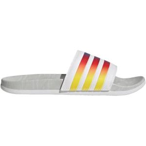 imageadidas Unisex Adult Adilette Comfort SlideWhiteGlory BlueWhite