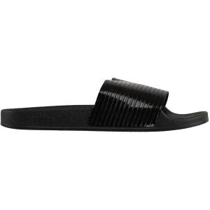 imageadidas UnisexAdult Adilette SlidesBlackBlackWhite