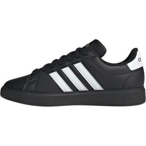 imageadidas Womens Grand Court 20 Tennis ShoeBlackWhiteGold Metallic