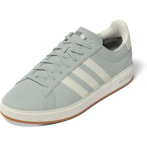 imageadidas Womens Grand Court 20 Tennis ShoeLinen GreenOff WhiteSilver Metallic