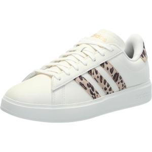 imageadidas Womens Grand Court 20 Tennis ShoeOff WhiteMagic BeigeMatte Gold