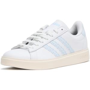 imageadidas Womens Grand Court 20 Tennis ShoeWhiteBlueOff White