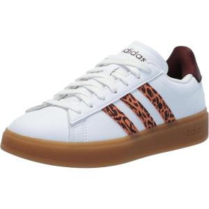 imageadidas Womens Grand Court 20 Tennis ShoeWhiteHazy CopperGum