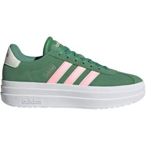 imageadidas Womens Vl Court Bold SneakerPreloved GreenPink SparkIvory