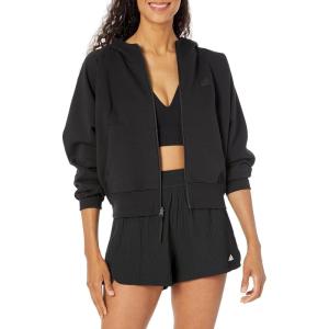 imageadidas Womens Zne FullZip HoodieBlack