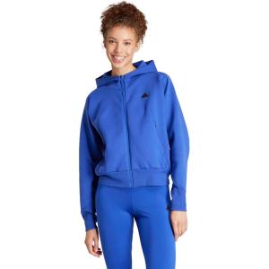 imageadidas Womens Zne FullZip HoodieSemi Lucid Blue