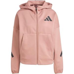 imageadidas Womens Zne FullZip HoodieWarm Clay