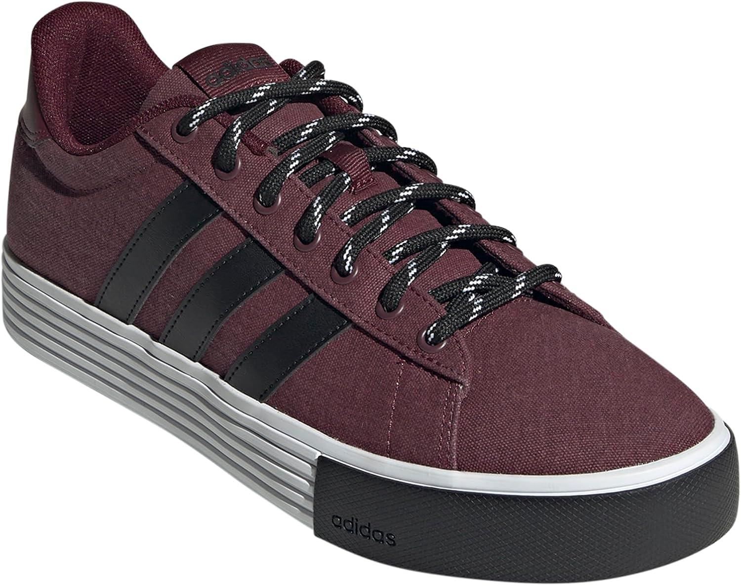 imageadidas Mens Daily 40 SneakerMaroonBlackWhite