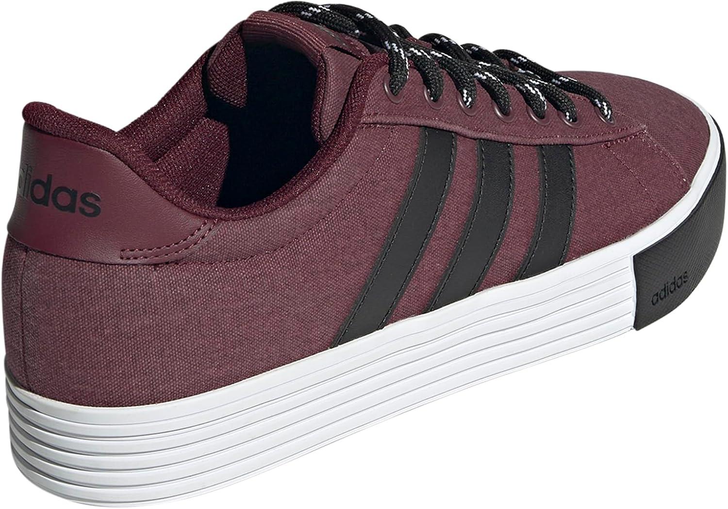 imageadidas Mens Daily 40 SneakerMaroonBlackWhite