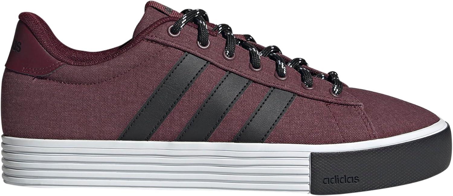 imageadidas Mens Daily 40 SneakerMaroonBlackWhite