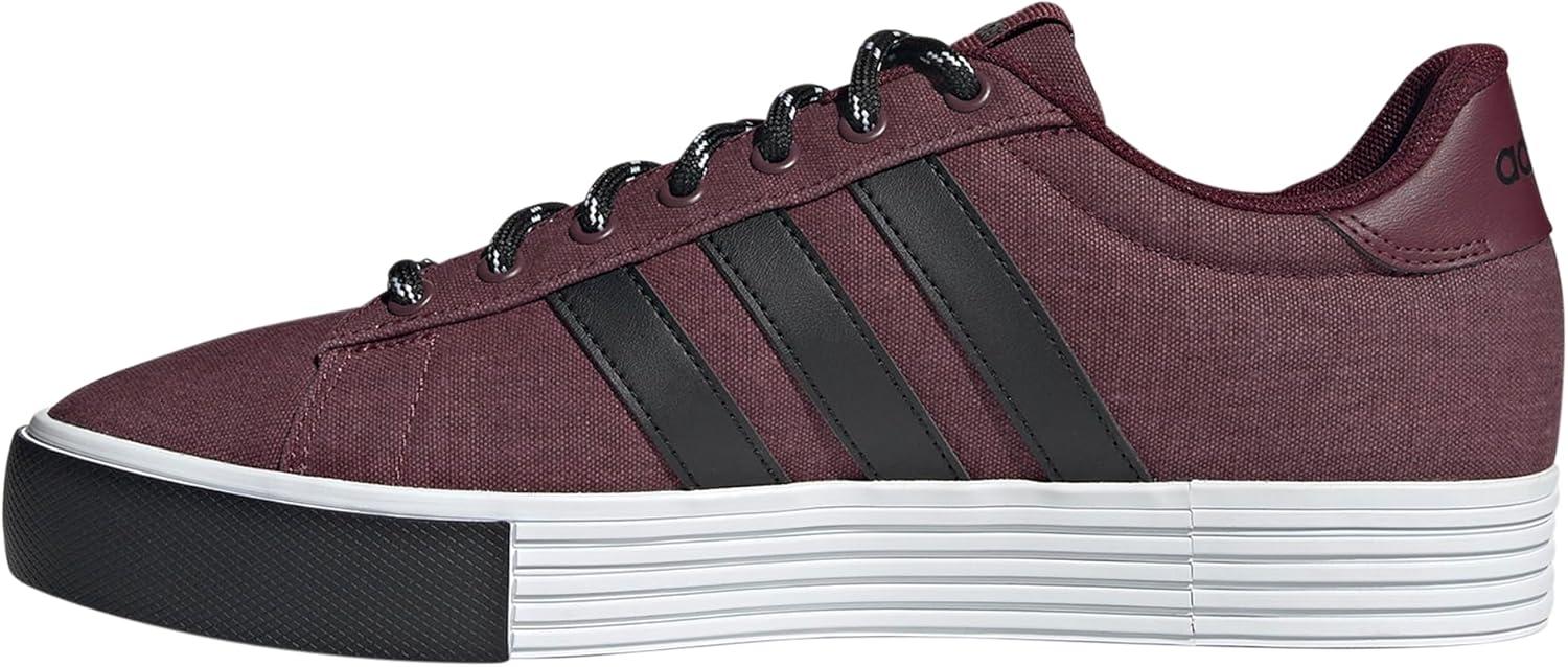 imageadidas Mens Daily 40 SneakerMaroonBlackWhite