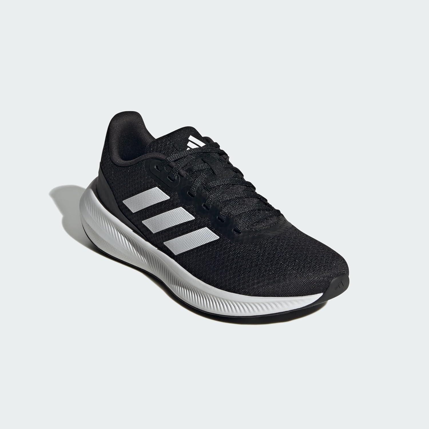 imageadidas Mens Running ShoeBlackWhiteBlack