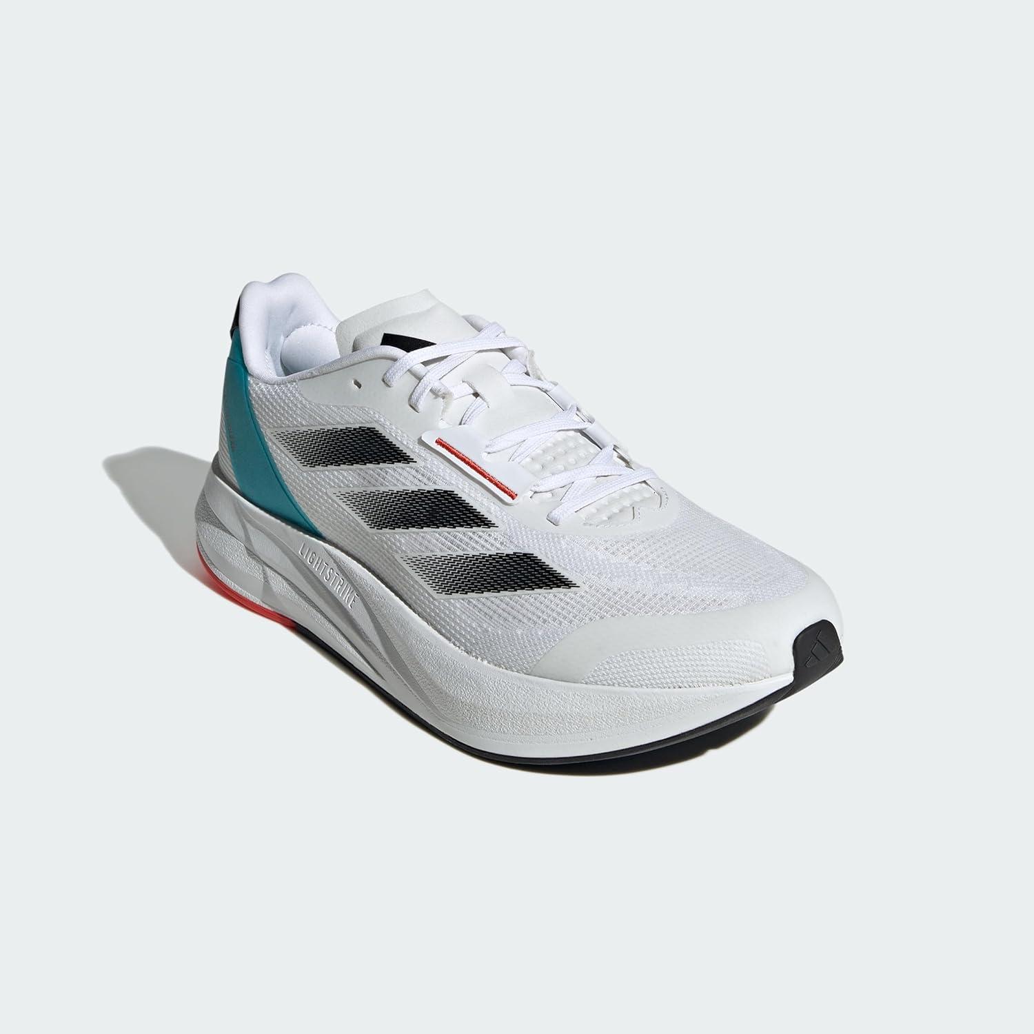 imageadidas Mens Running ShoeCloud White Core Black Lucid Cyan