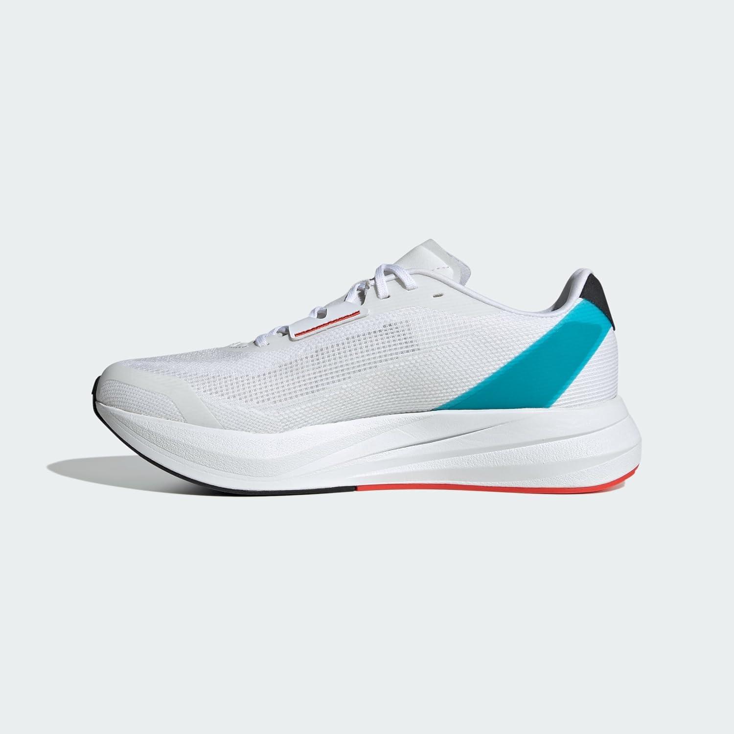 imageadidas Mens Running ShoeCloud White Core Black Lucid Cyan