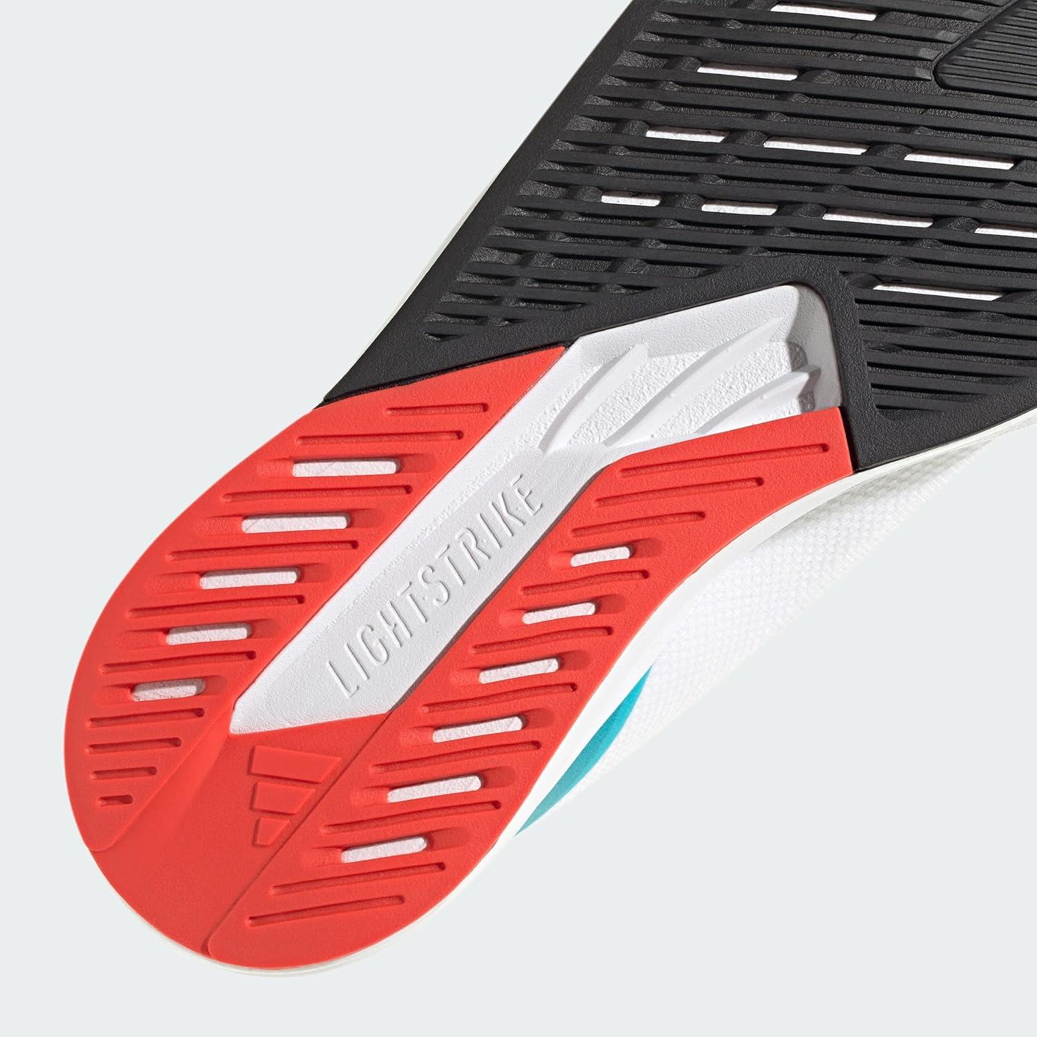 imageadidas Mens Running ShoeCloud White Core Black Lucid Cyan