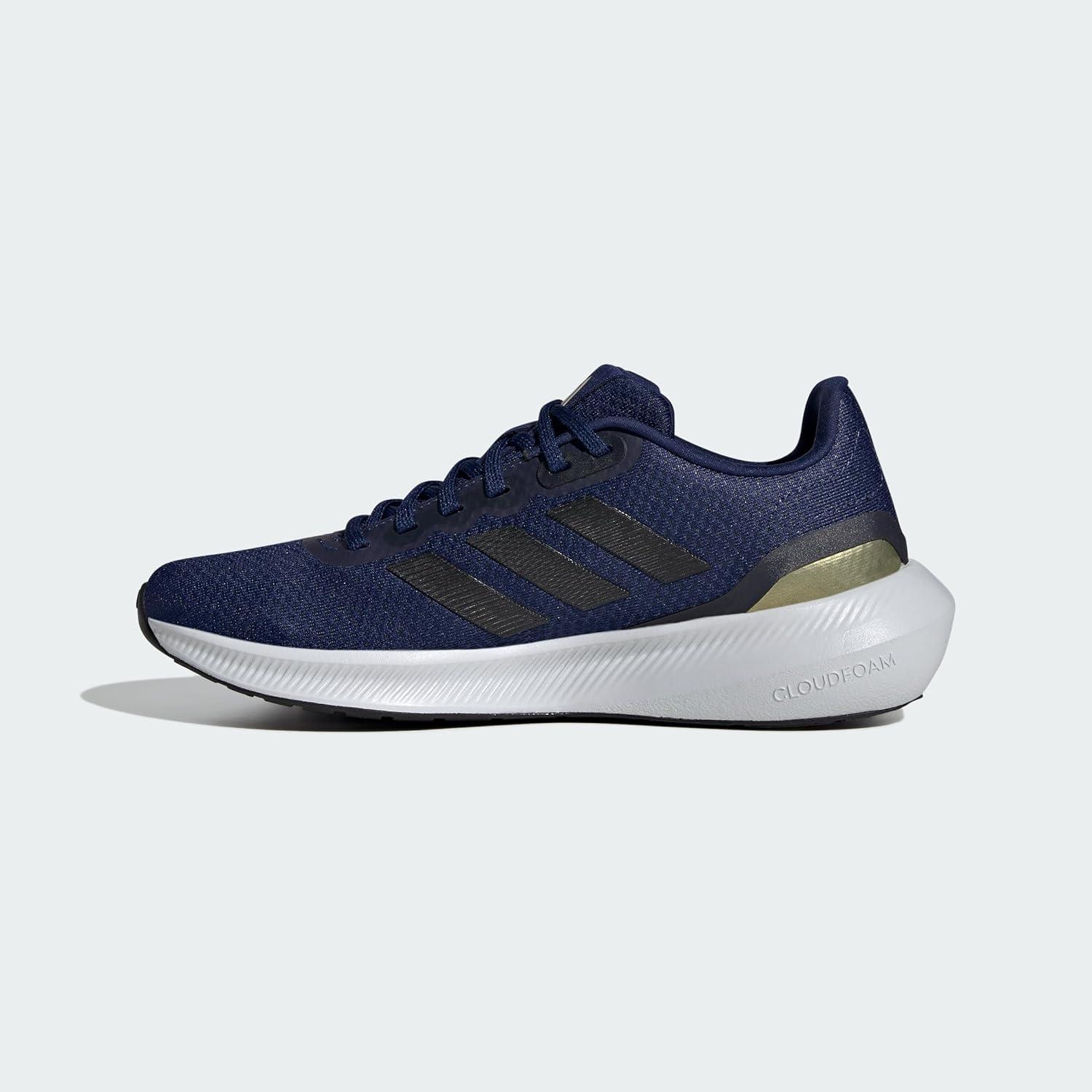 imageadidas Mens Running ShoeDark BlueBlackGold Metallic