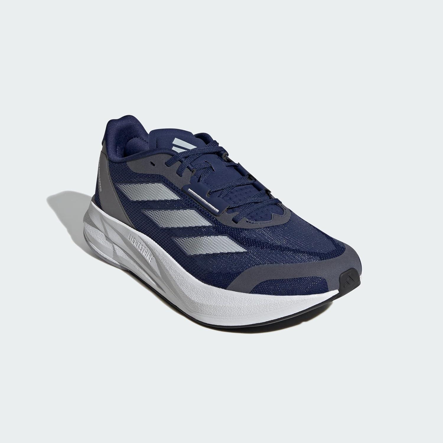 imageadidas Mens Running ShoeDark BlueZero MetallicHalo Silver