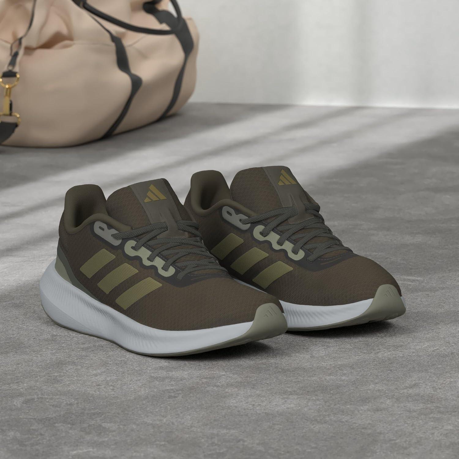 imageadidas Mens Running ShoeOlive StrataGold MetallicPutty Grey