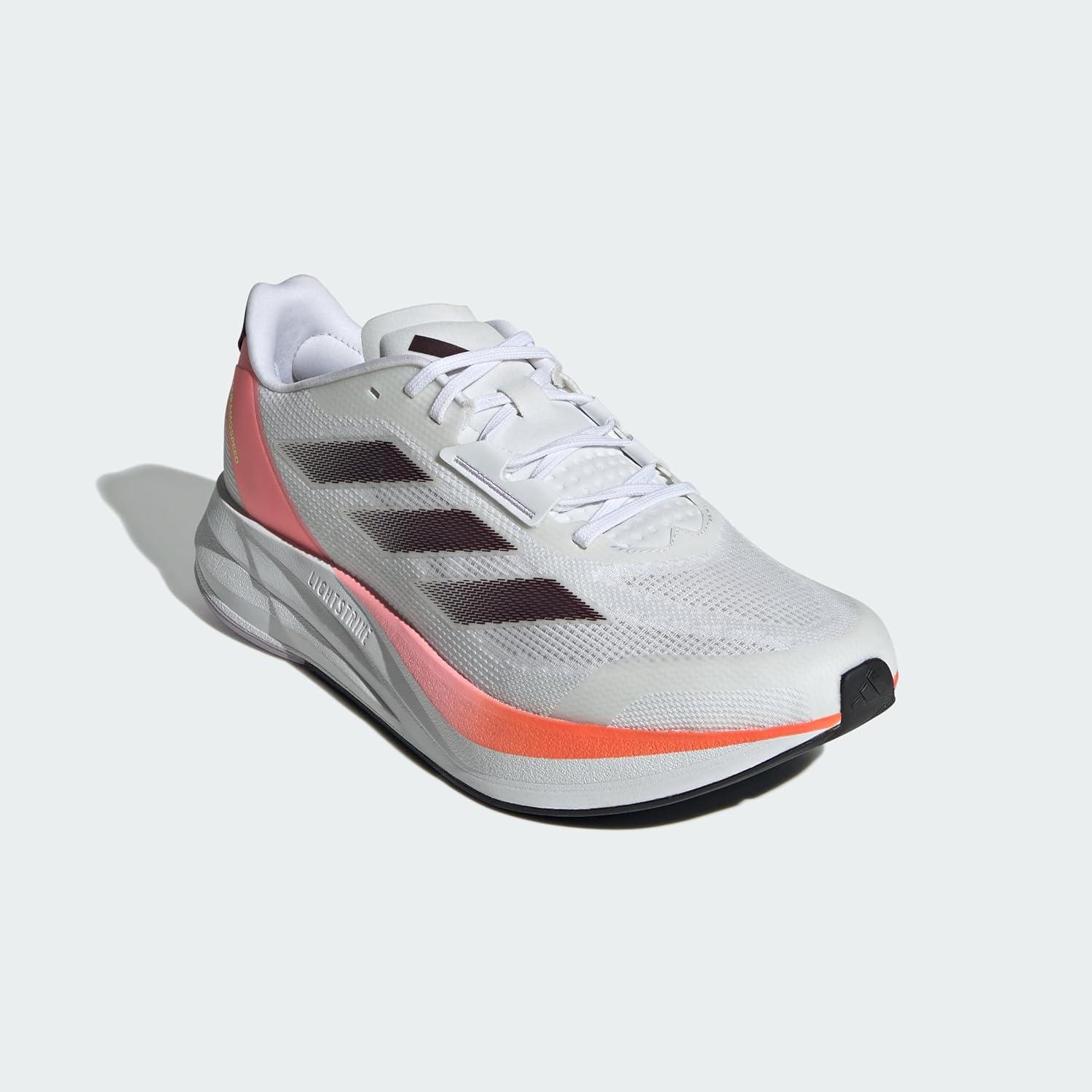 imageadidas Mens Running ShoeWhiteAurora MetSolar Red