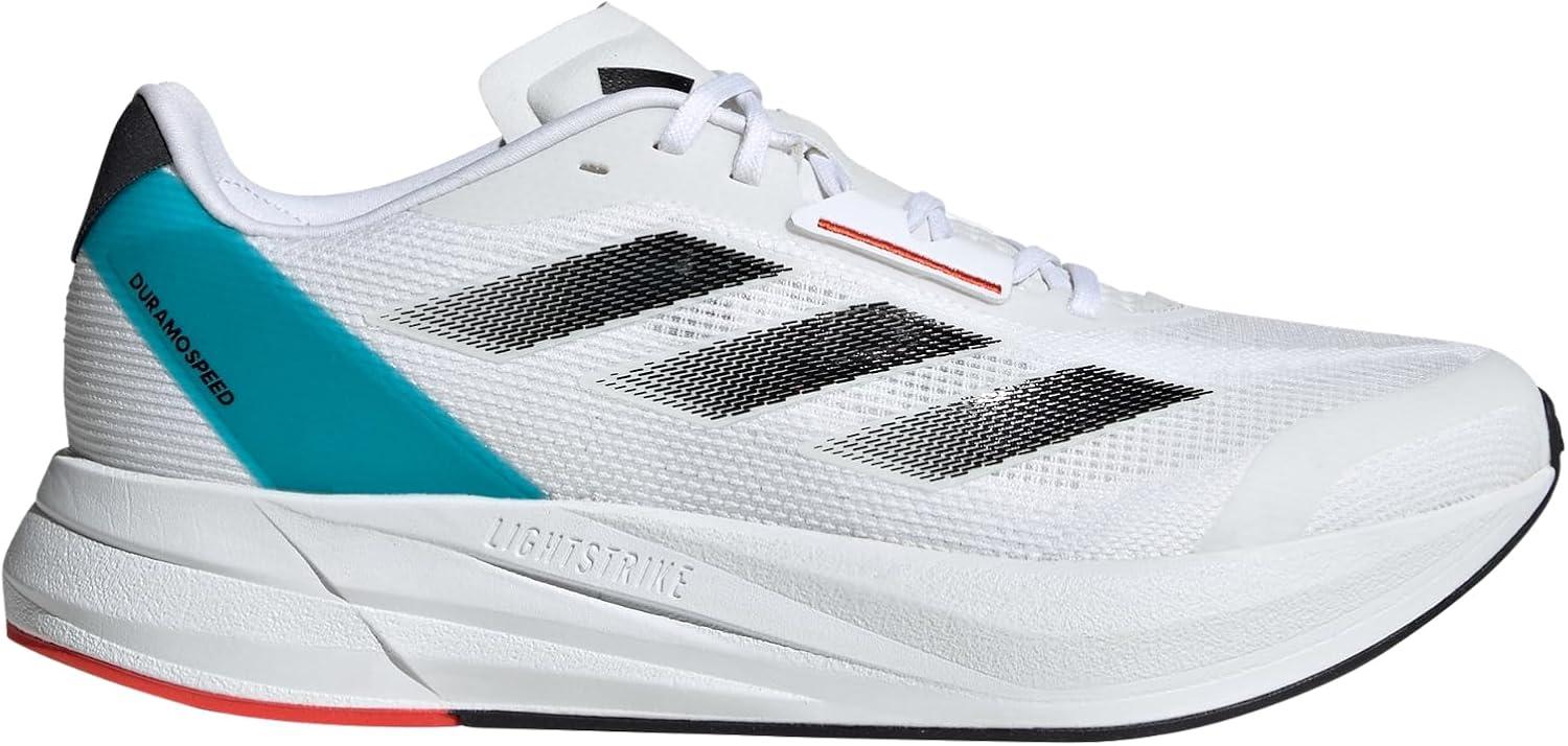 imageadidas Mens Running ShoeWhiteBlackLucid Cyan