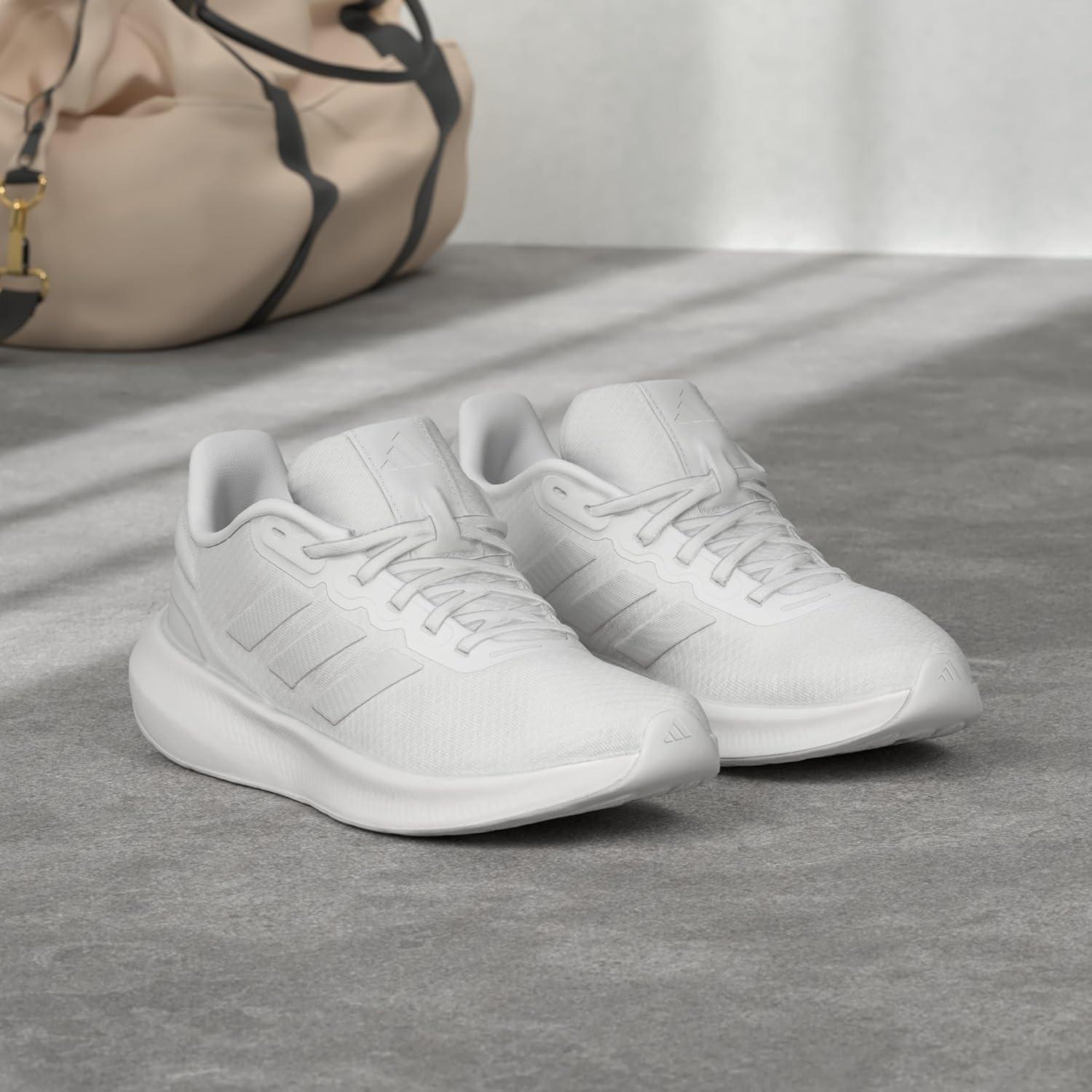 imageadidas Mens Running ShoeWhiteWhiteBlack