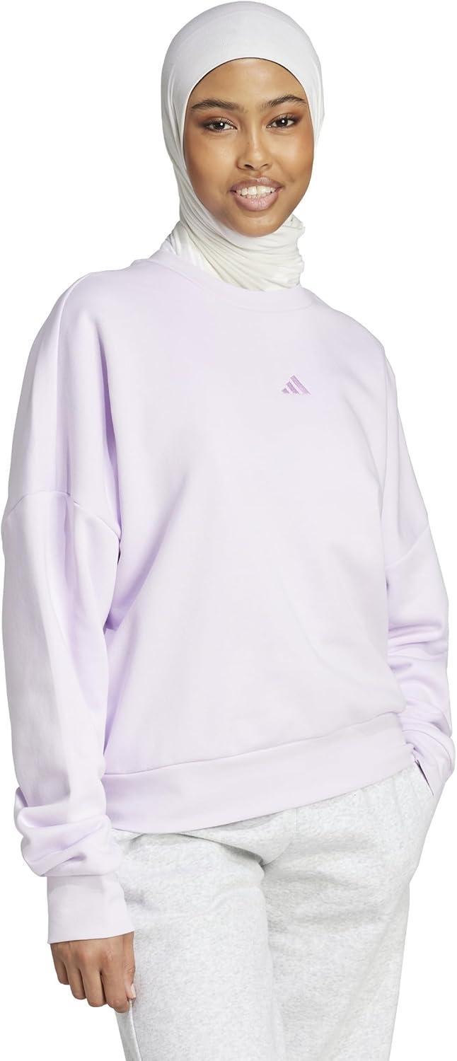imageadidas Womens Essentials Small Logo Feel Cozy SweatshirtIce LavenderBliss Lilac