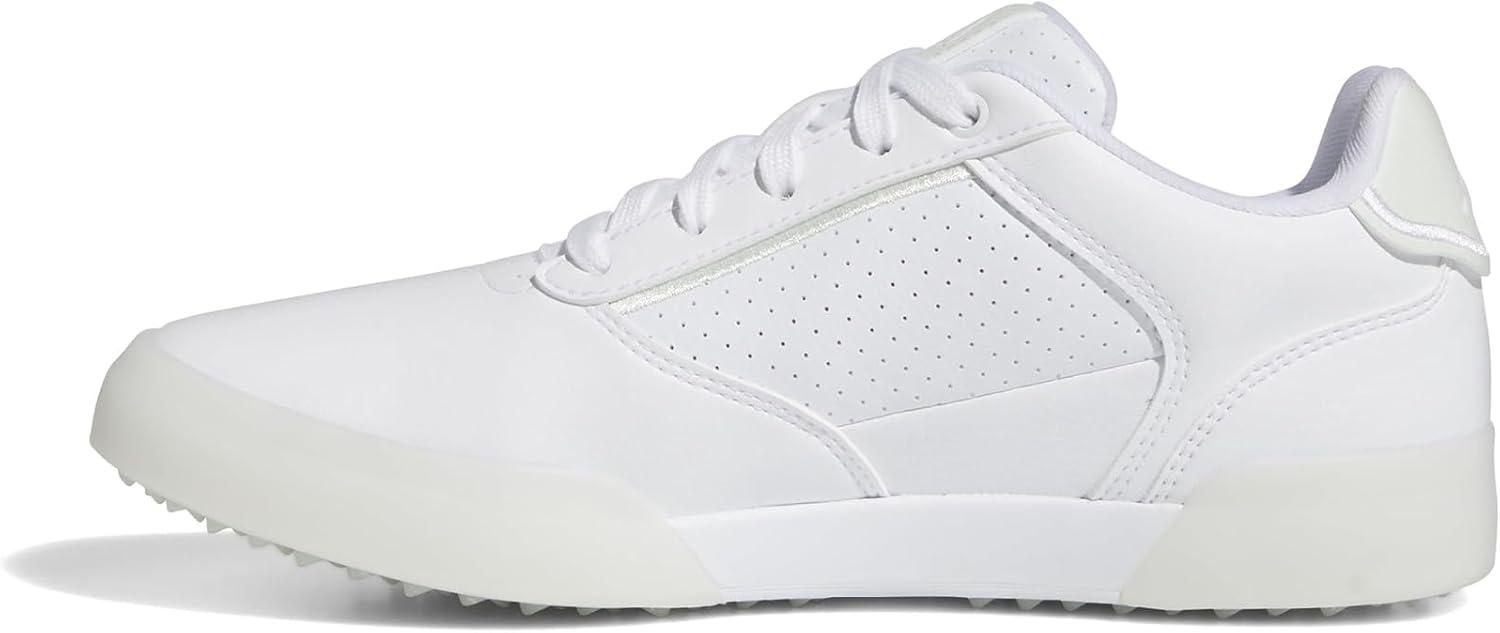 imageadidas Womens Retrocross Spikeless Golf Sneakers Shoes  WhiteFootwear WhiteCrystal JadeOff White