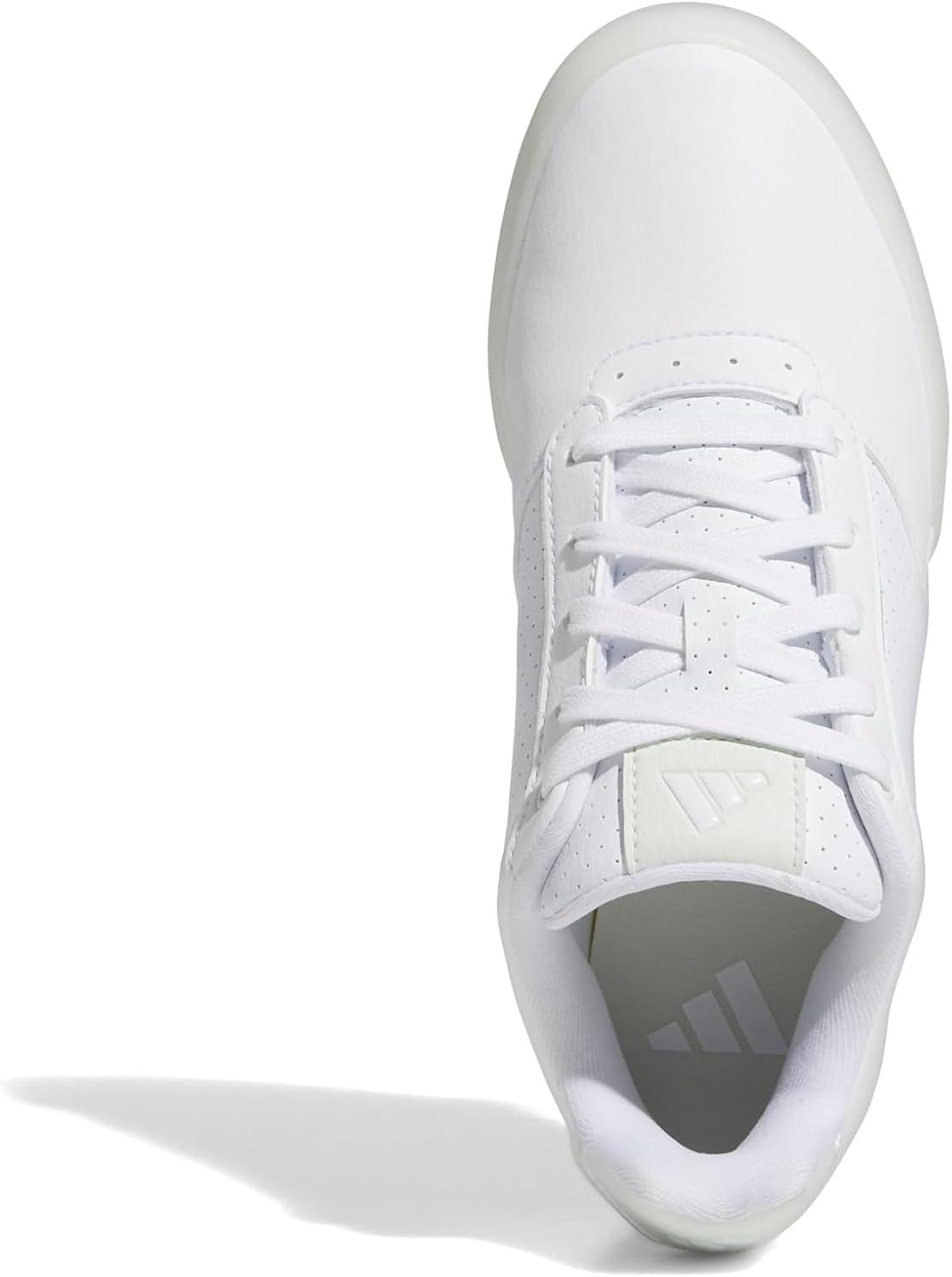 imageadidas Womens Retrocross Spikeless Golf Sneakers Shoes  WhiteFootwear WhiteCrystal JadeOff White