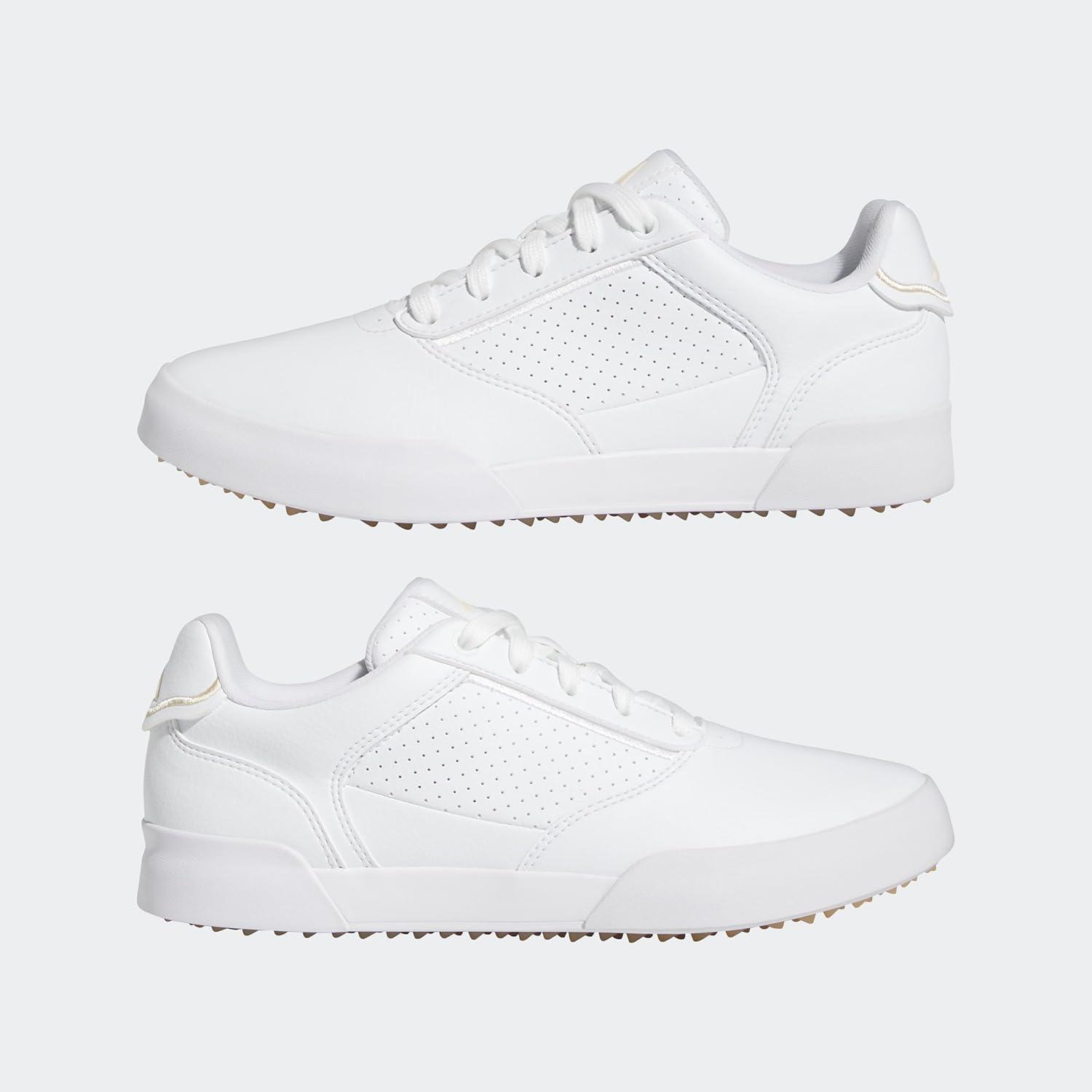 imageadidas Womens Retrocross Spikeless Golf Sneakers Shoes  WhiteFootwear WhiteSand StrataGum 3