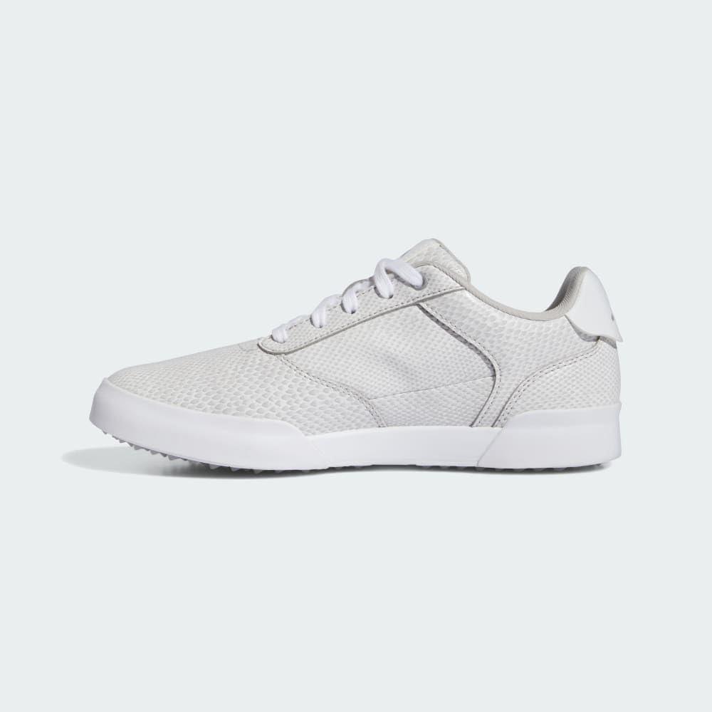 imageadidas Womens Retrocross Spikeless Golf Sneakers Shoes  WhiteGrey TwoSilver MetallicFootwear White