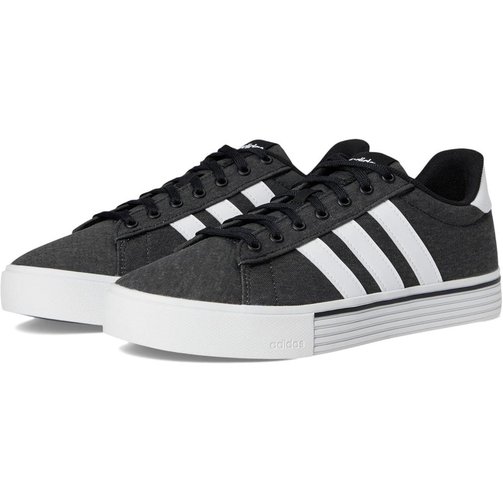 imageadidas Mens Daily 40 SneakerBlackWhiteBlack