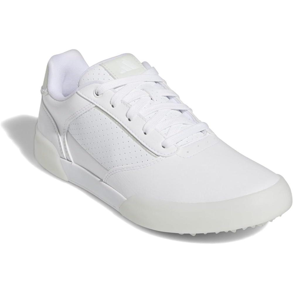 imageadidas Womens Retrocross Spikeless Golf Sneakers Shoes  WhiteFootwear WhiteCrystal JadeOff White
